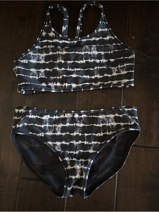 Athleta Other - Athleta Black & White Tie-Dye Two-Piece Bikini Set